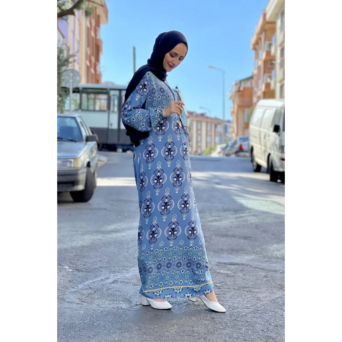 Moda Çizgi Tesettür Elbise