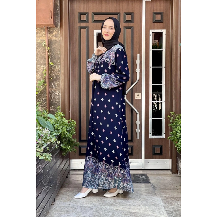 Moda Çizgi Tesettür Elbise