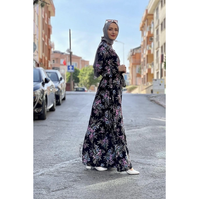 Moda Çizgi Tesettür Elbise