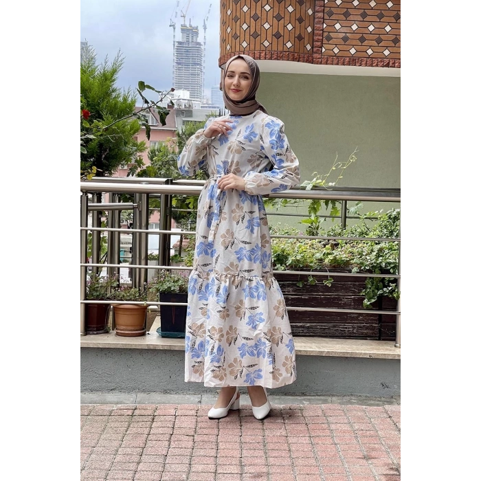 Moda Çizgi Tesettür Elbise