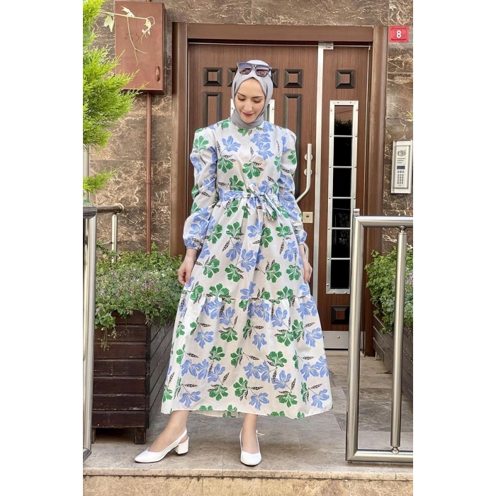 Moda Çizgi Tesettür Elbise