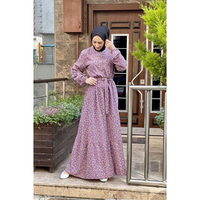 Moda Çizgi Tesettür Elbise