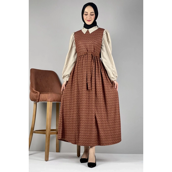 Moda Çizgi Tesettür Elbise