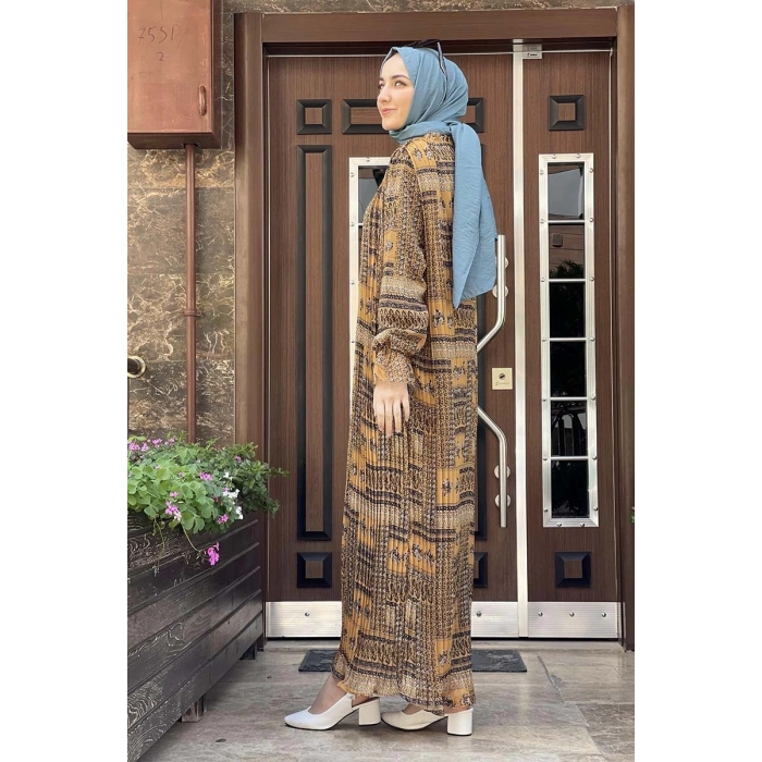 Moda Çizgi Tesettür Elbise