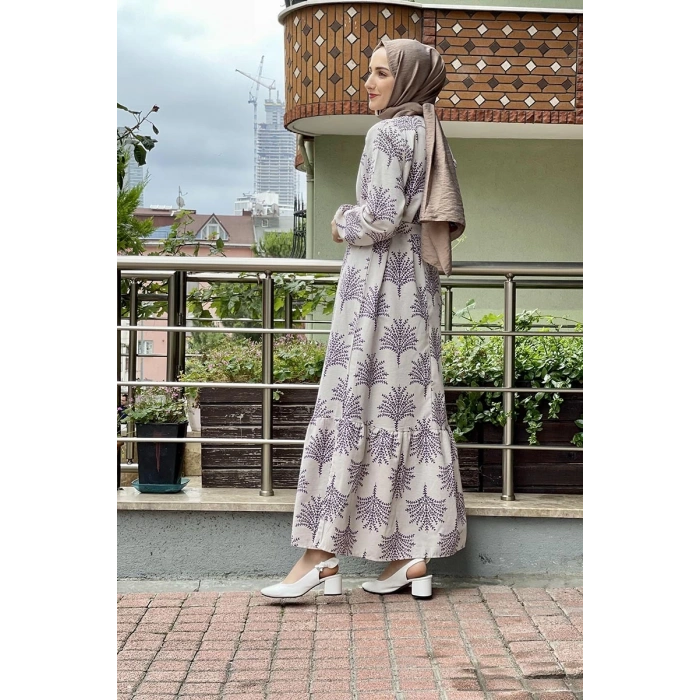 Moda Çizgi Tesettür Elbise