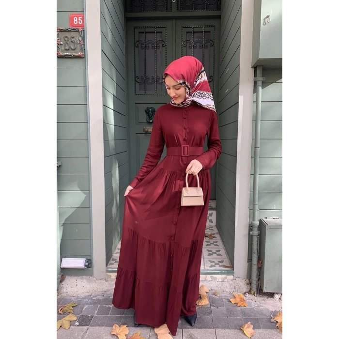 Moda Çizgi Tesettür Elbise