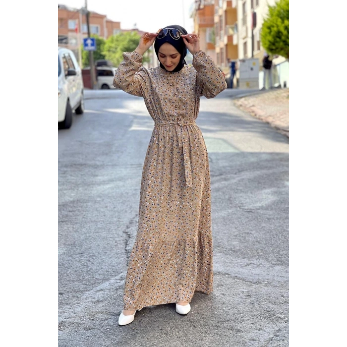 Moda Çizgi Tesettür Elbise