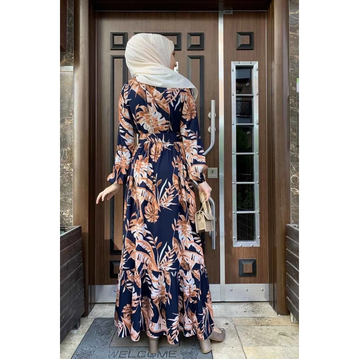 Moda Çizgi Tesettür Elbise