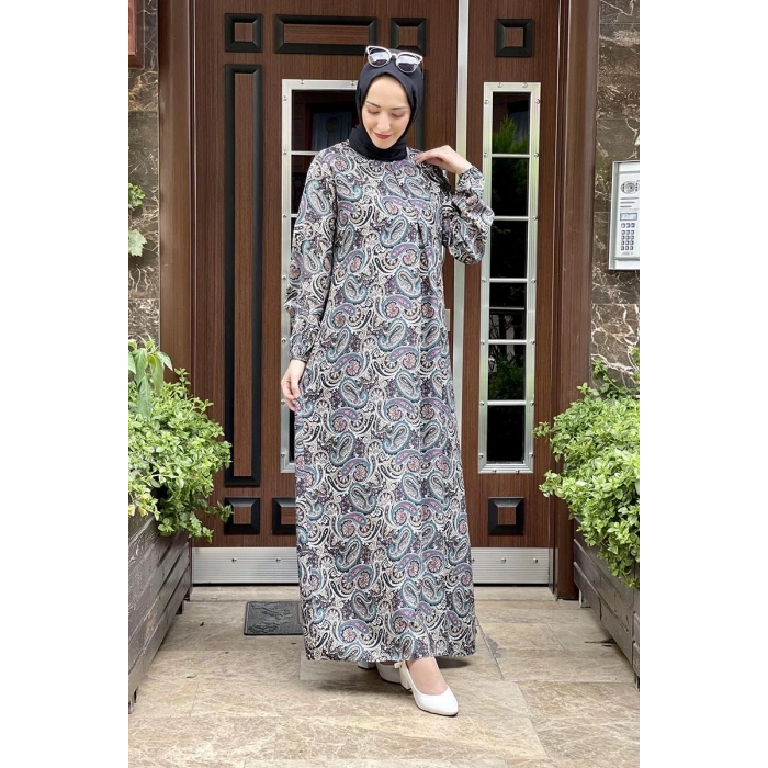 Moda Çizgi Tesettür Elbise