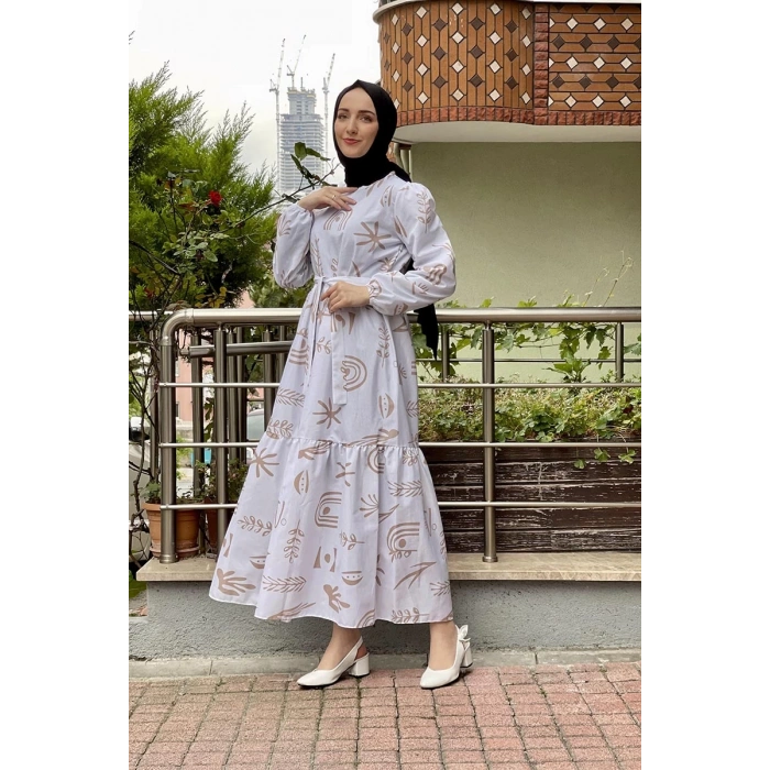 Moda Çizgi Tesettür Elbise