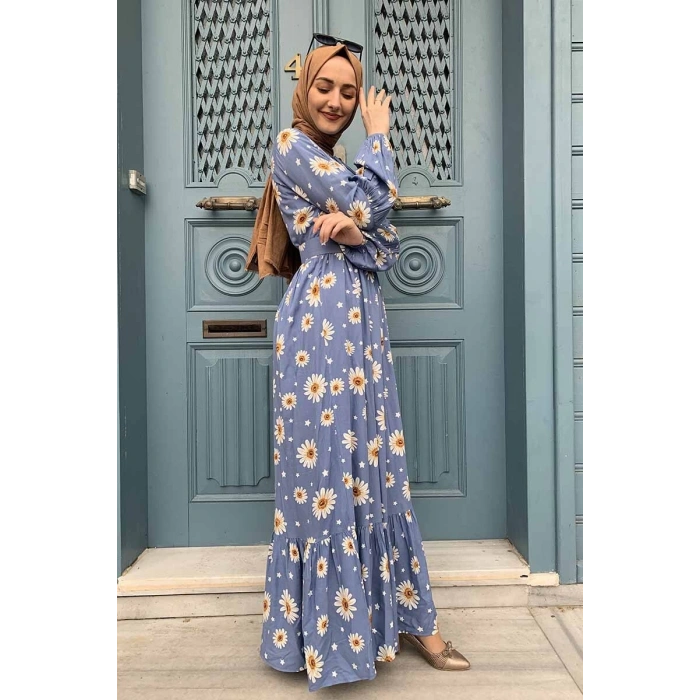 Moda Çizgi Tesettür Elbise