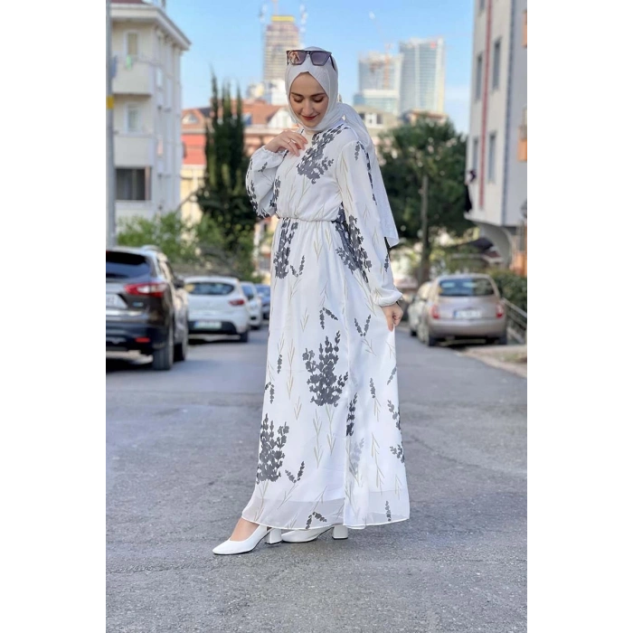 Moda Çizgi Tesettür Elbise