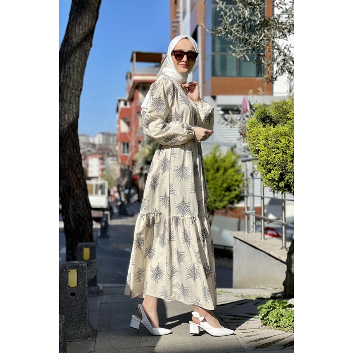 Moda Çizgi Tesettür Elbise