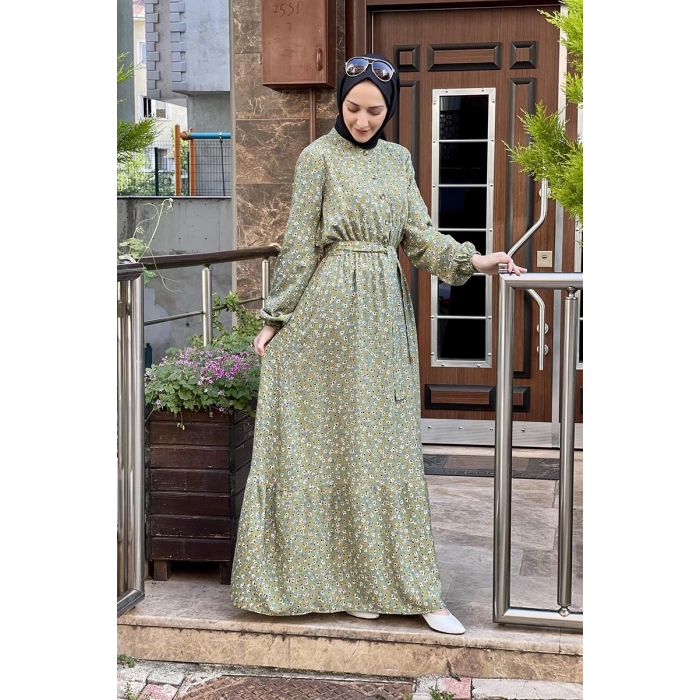 Moda Çizgi Tesettür Elbise