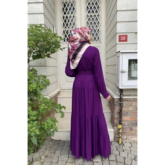 Moda Çizgi Tesettür Elbise