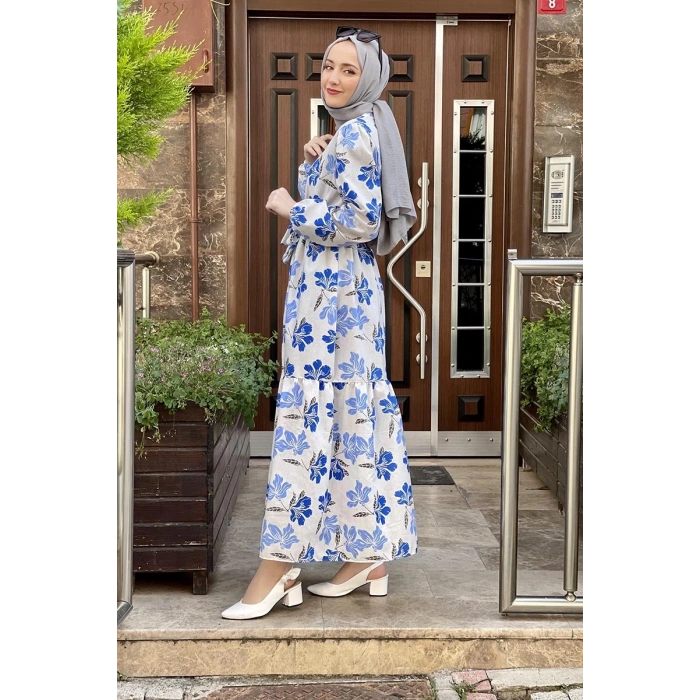 Moda Çizgi Tesettür Elbise