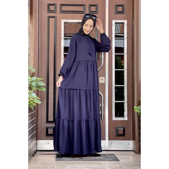 Moda Çizgi Tesettür Elbise