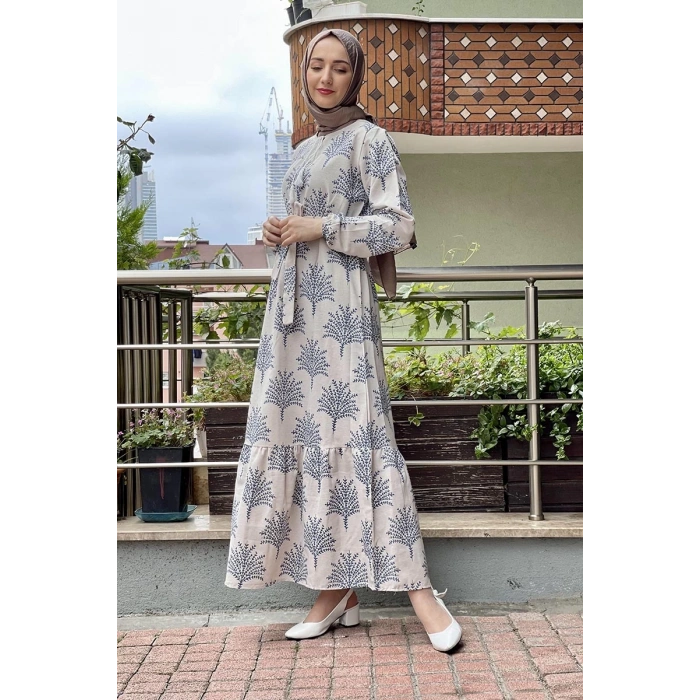 Moda Çizgi Tesettür Elbise