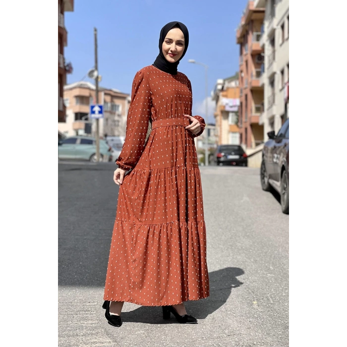 Moda Çizgi Tesettür Elbise