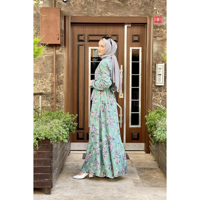 Moda Çizgi Tesettür Elbise