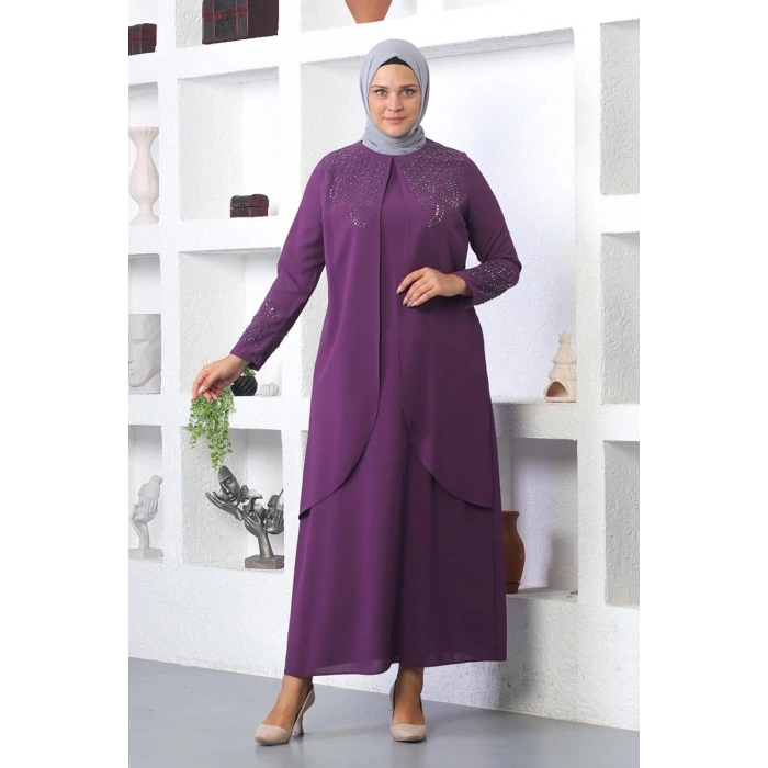 Moda Çizgi Tesettür Elbise