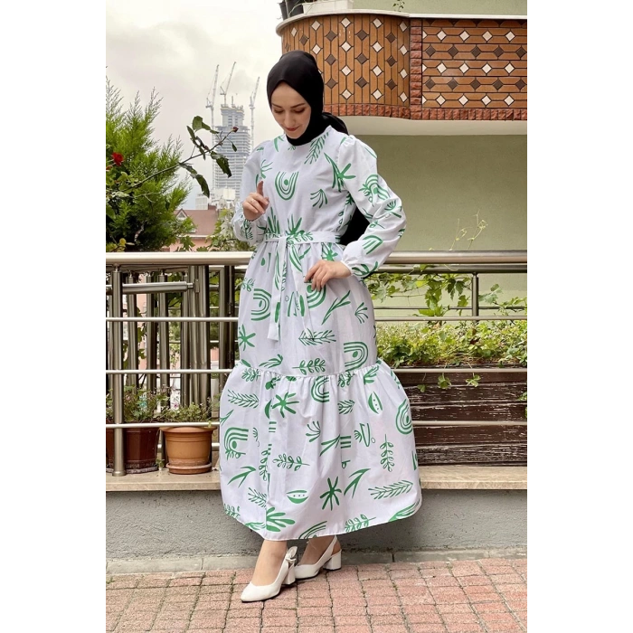 Moda Çizgi Tesettür Elbise