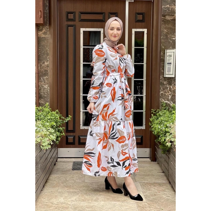 Moda Çizgi Tesettür Elbise