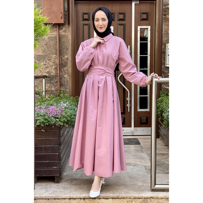 Moda Çizgi Tesettür Elbise