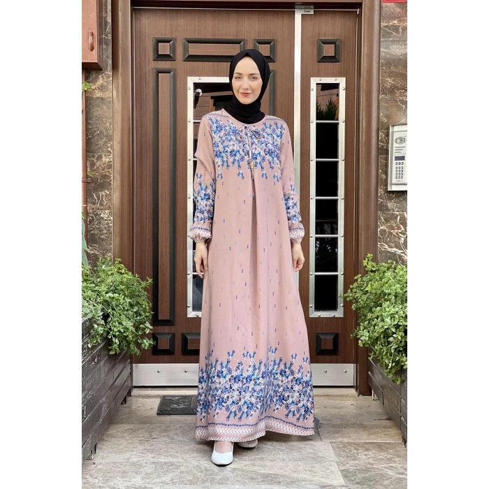 Moda Çizgi Tesettür Elbise