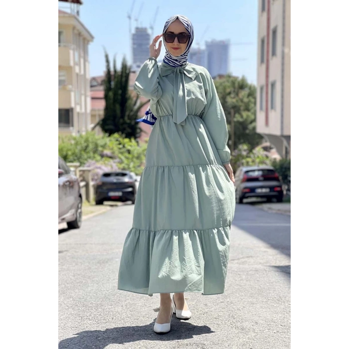 Moda Çizgi Tesettür Elbise