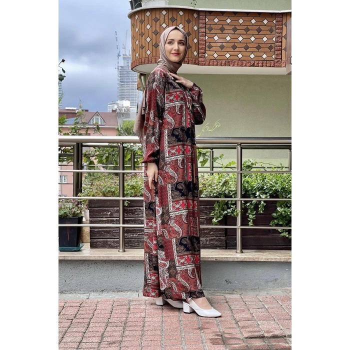 Moda Çizgi Tesettür Elbise