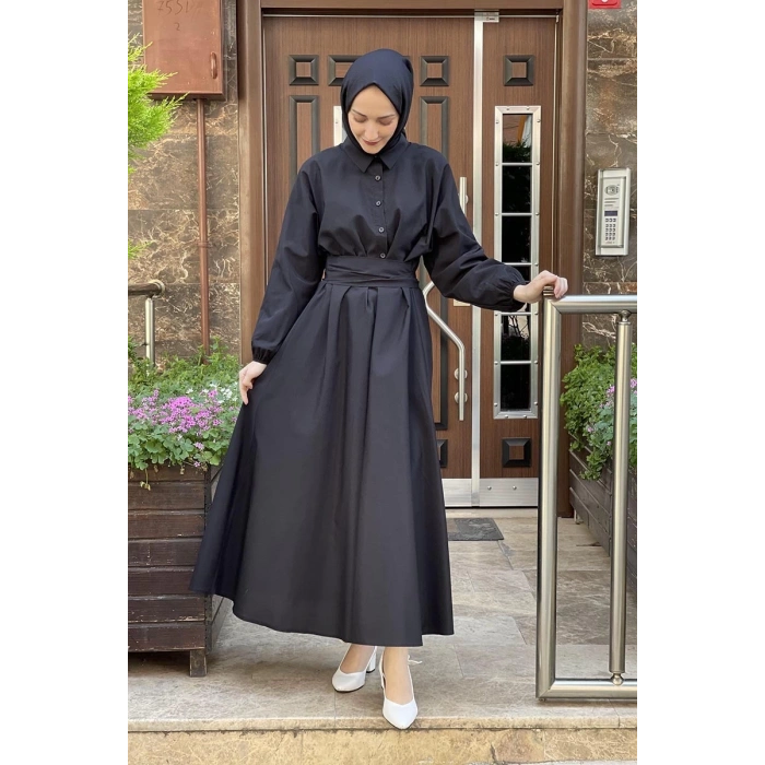 Moda Çizgi Tesettür Elbise