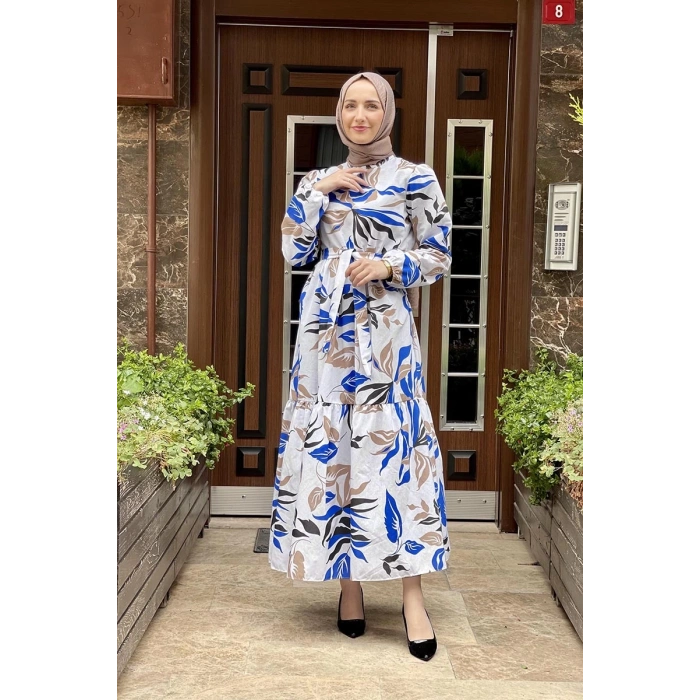 Moda Çizgi Tesettür Elbise