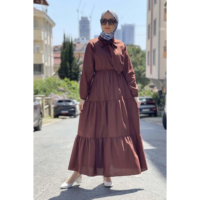 Moda Çizgi Tesettür Elbise