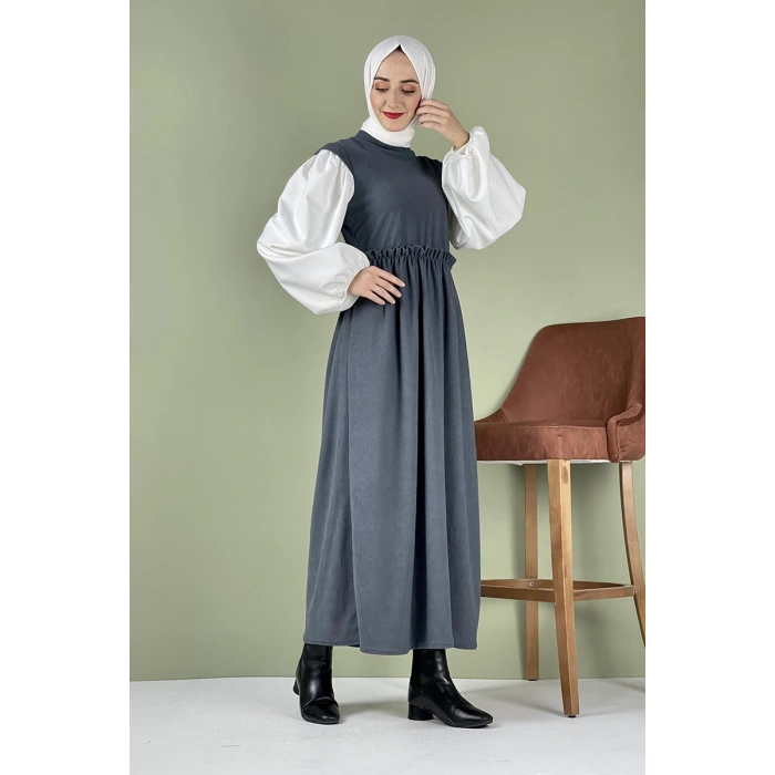 Moda Çizgi Tesettür Elbise