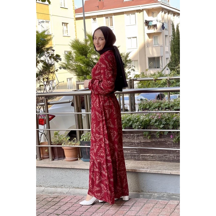 Moda Çizgi Tesettür Elbise