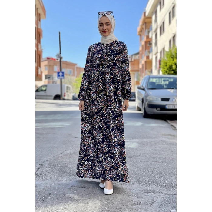 Moda Çizgi Tesettür Elbise