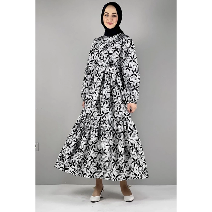 Moda Çizgi Tesettür Elbise