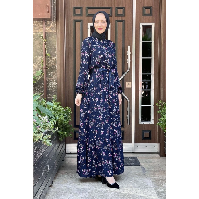 Moda Çizgi Tesettür Elbise