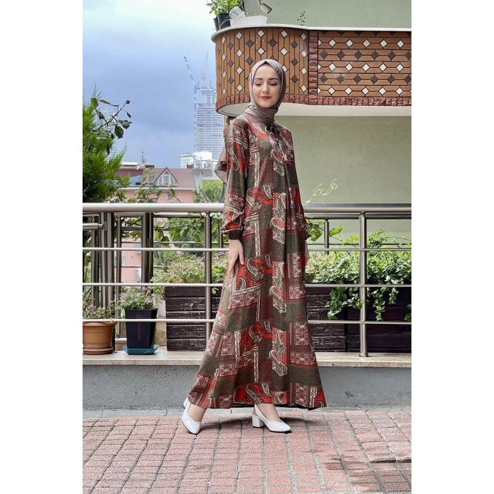 Moda Çizgi Tesettür Elbise