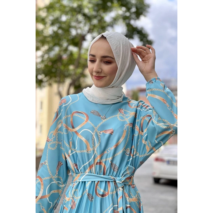 Moda Çizgi Tesettür Elbise