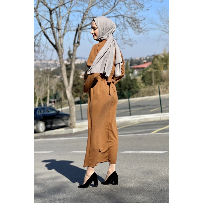 Moda Çizgi Tesettür Elbise