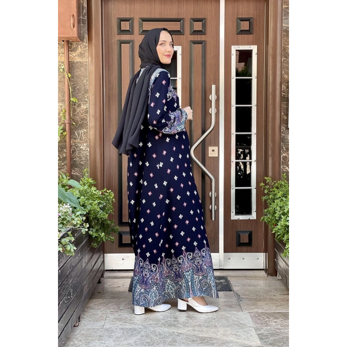 Moda Çizgi Tesettür Elbise