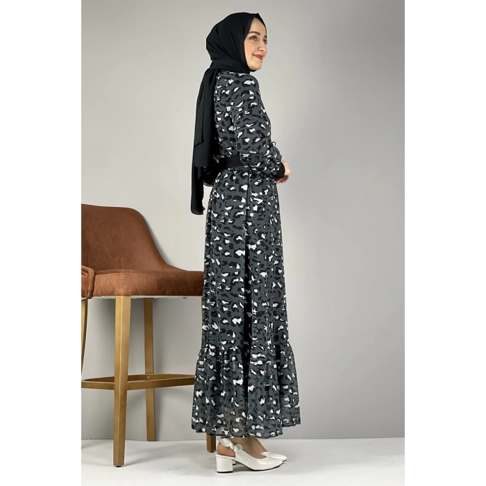 Moda Çizgi Tesettür Elbise