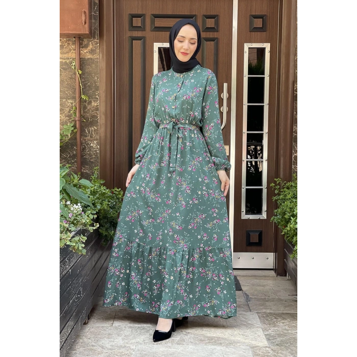 Moda Çizgi Tesettür Elbise