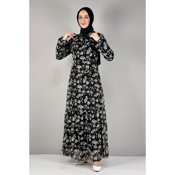 Moda Çizgi Tesettür Elbise