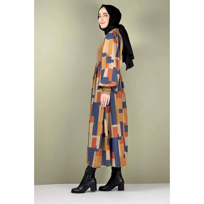 Moda Çizgi Tesettür Elbise