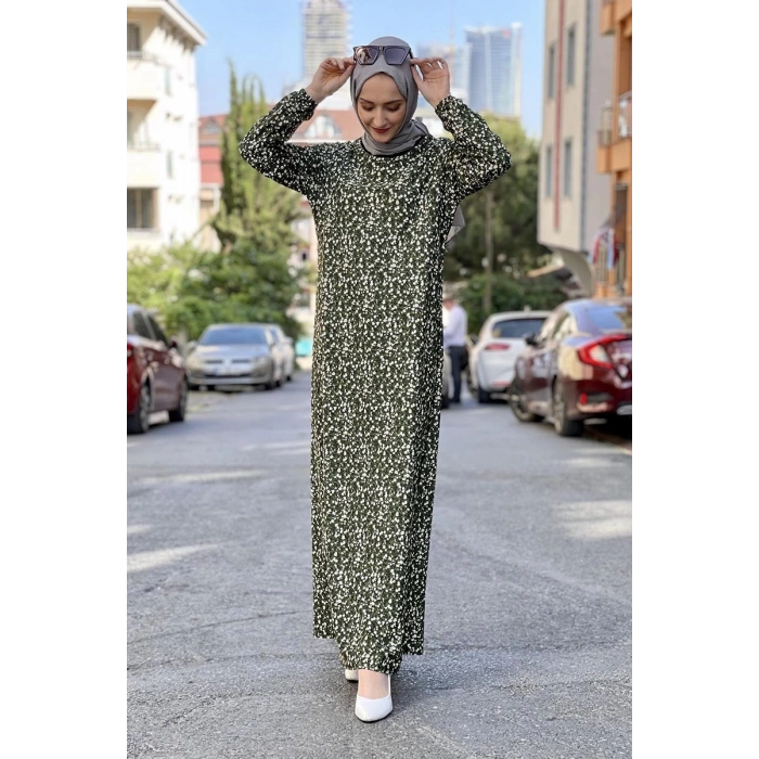 Moda Çizgi Tesettür Elbise