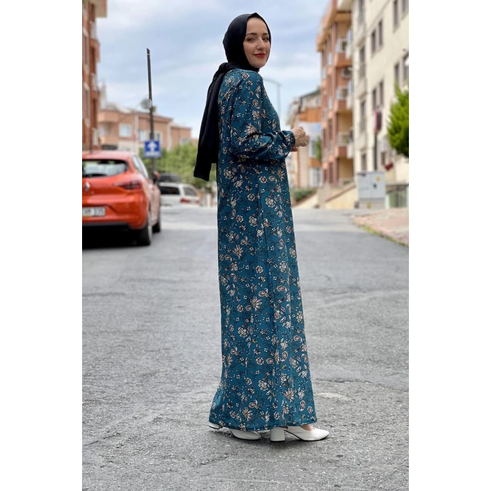 Moda Çizgi Tesettür Elbise