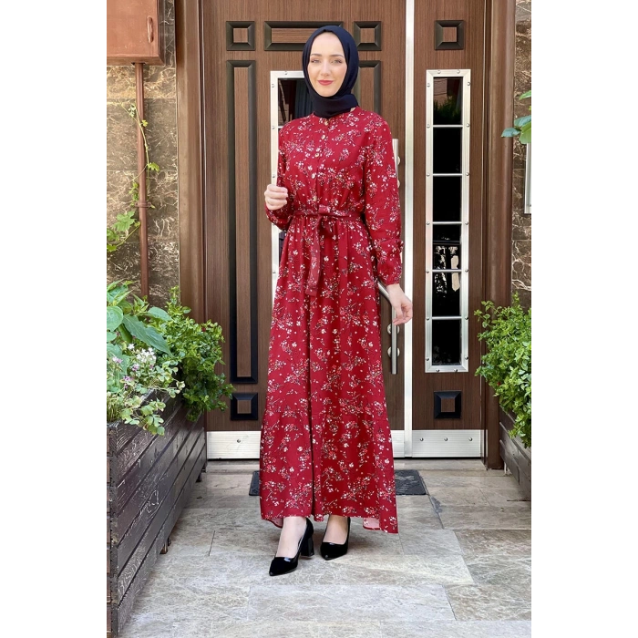 Moda Çizgi Tesettür Elbise